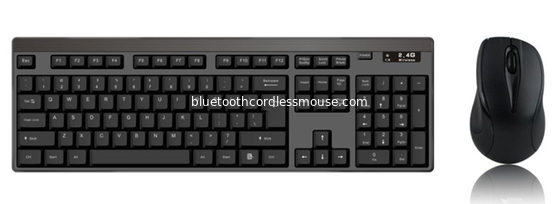 2.4 G Wireless Technology Bureau d'ordinateur sans fil clavier souris Combo avec aucun retard