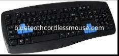 Spécial courbe forme PS2 étanches claviers d'ordinateur pour les jeux avec les boutons de jeu bleu